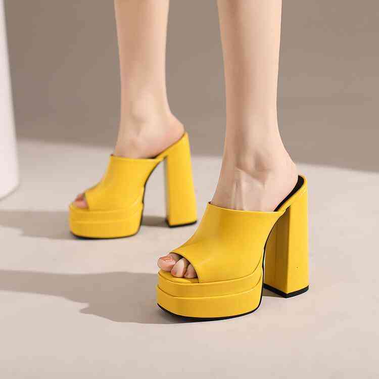 Summer 2022 Slippers Women's Waterproof Platform Thick Heels High Sandals Blue White Yellow Pink Large Ja X5Y8
Summer 2022 Slippers Women's Waterproof Platform Thick Heels High Sandals Blue White Yellow Pink Large Ja X5Y8
