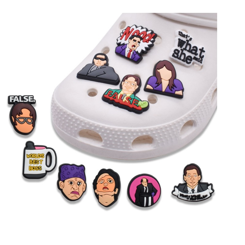 The office PVC Croc Charms super Shoe buckle Accessories charm Decoration Designer for Girls Women boys girls Badges Gifts
The office PVC Croc Charms super Shoe buckle Accessories charm Decoration Designer for Girls Women boys girls Badges Gifts