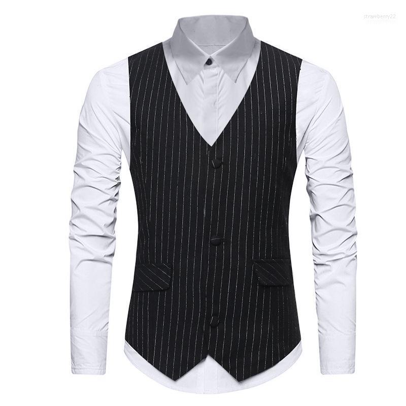 Men' Vests Fashion Striped Vest Men Chaleco Hombre 2022 Brand Slim Fit Business Formal Dress Waistcoat Party Wedding Tuxedo Stra22, Navy
Men' Vests Fashion Striped Vest Men Chaleco Hombre 2022 Brand Slim Fit Business Formal Dress Waistcoat Party Wedding Tuxedo Stra22, Navy