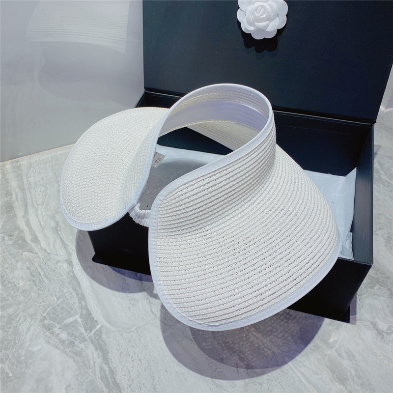 Fashion Visors Straw Sunhat Elastic Band Luxury Designer Visor Men Women Hats Caps Bucket Hat High Quality Wide Brim Cap Summer Resort, Black
Fashion Visors Straw Sunhat Elastic Band Luxury Designer Visor Men Women Hats Caps Bucket Hat High Quality Wide Brim Cap Summer Resort, Black