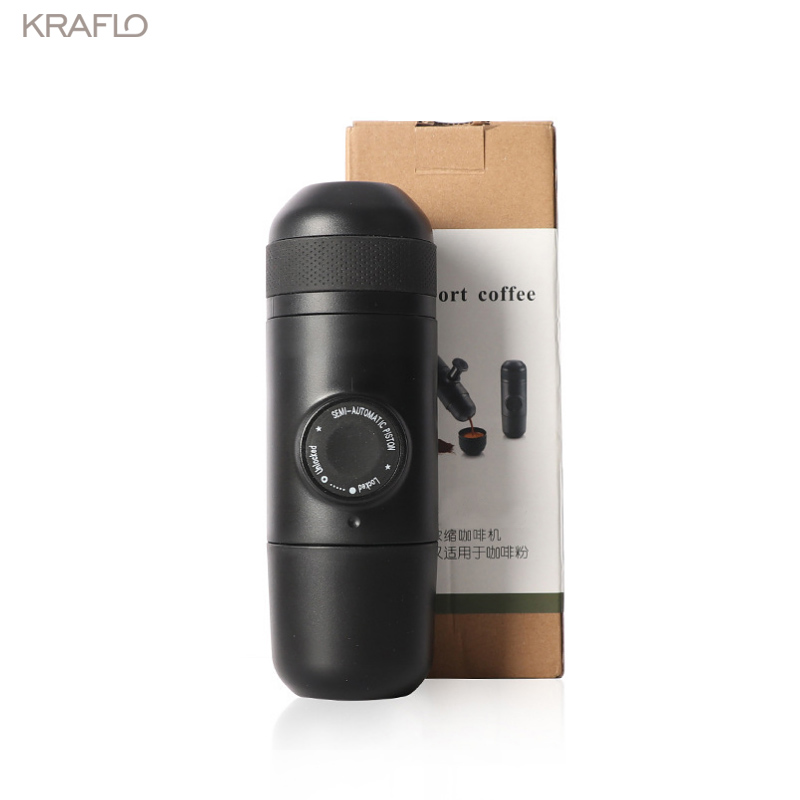 Factory direct sales coffee pot portable hand pressed coffee maker KRAFLO home Italian co-ffee machine