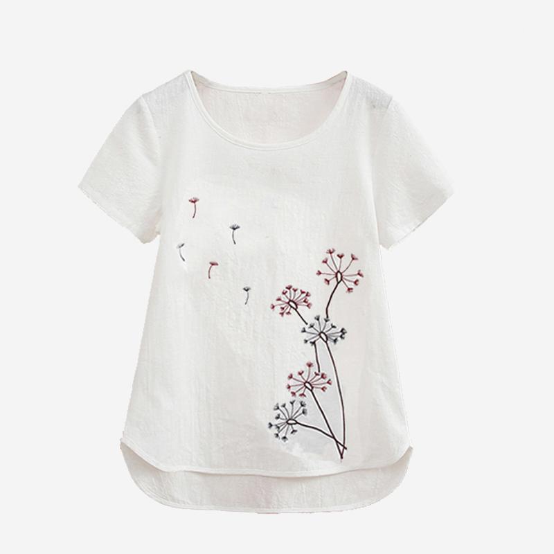 Cotton Linen Embroidery White Women Shirts Kawaii Curved Hem Short Sleeve A-line Woman Blouse 2022 Summer Loose Cute Top Female Women' Blou, White a
Cotton Linen Embroidery White Women Shirts Kawaii Curved Hem Short Sleeve A-line Woman Blouse 2022 Summer Loose Cute Top Female Women' Blou, White a