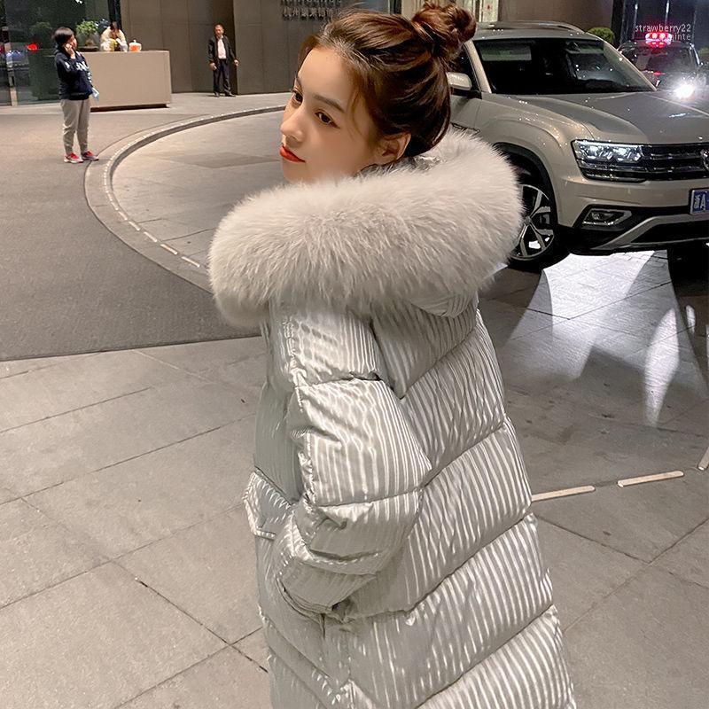 Women' Down & Parkas 2022 Fashion Striped Thicken Cotton Jackets Female Winter Warm Hooded Coat Women Big Fur Collar Jacket Q957 Stra22, Picture color
Women' Down & Parkas 2022 Fashion Striped Thicken Cotton Jackets Female Winter Warm Hooded Coat Women Big Fur Collar Jacket Q957 Stra22, Picture color