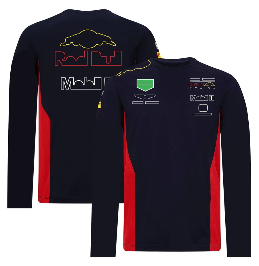 Formula 1 Team Driver T-shirt 2022 F1 Racing Suit T-shirts Long Sleeve Motorsport Summer O Neck Breathable T Shirt Motocross Jersey free sh