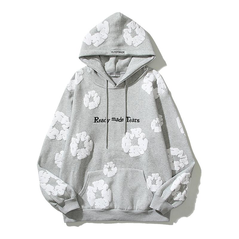 Men's Hoodies Sweatshirts Winter Readymade Foam Flower Hoodie Men Women Oversize High Quality Pullover Cap Embroidery White TagMen's WQ83
Men's Hoodies Sweatshirts Winter Readymade Foam Flower Hoodie Men Women Oversize High Quality Pullover Cap Embroidery White TagMen's WQ83