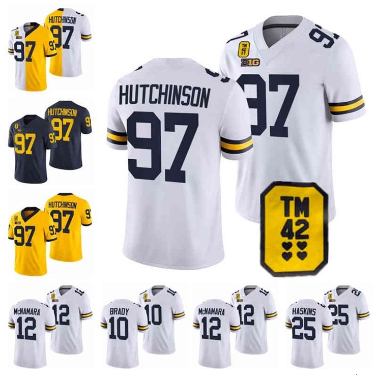 N3740 97 Aidan Hutchinson michigan 42 patch jersey wolverines hassan McCarthy Tom Brady Josh Ross Nico Collins Ronnie Bell Daxton Hill Woodson, Pic custom
N3740 97 Aidan Hutchinson michigan 42 patch jersey wolverines hassan McCarthy Tom Brady Josh Ross Nico Collins Ronnie Bell Daxton Hill Woodson, Pic custom