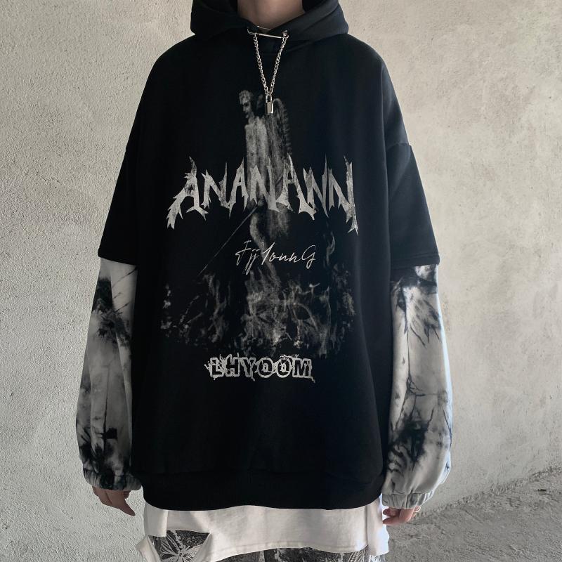Men's Hoodies & Sweatshirts Dark Black Evil Print Sweatshirt Letters Fleece Faux Two Pieces Goth Punk Loose Hip Hop For CouplesMen's, White (regular)
Men's Hoodies & Sweatshirts Dark Black Evil Print Sweatshirt Letters Fleece Faux Two Pieces Goth Punk Loose Hip Hop For CouplesMen's, White (regular)