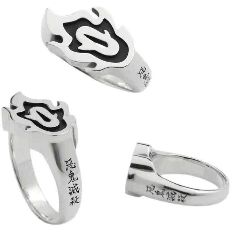 Anime Demon Slayer Rengoku Kyoujurou Opening Ring for Men Women Silver Color Enamel Adjustable Rings Fans Cosplay Jewelry Accessories Gifts Anillos
Anime Demon Slayer Rengoku Kyoujurou Opening Ring for Men Women Silver Color Enamel Adjustable Rings Fans Cosplay Jewelry Accessories Gifts Anillos