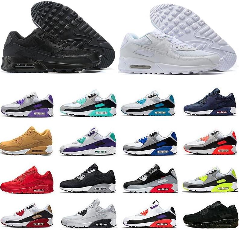 

2022 Men&Women Sneakers Classic 90S Running Shoes For Mesh Breathable Sports Trainer Leather Designer Cushion Surface Eur 36-45, 11