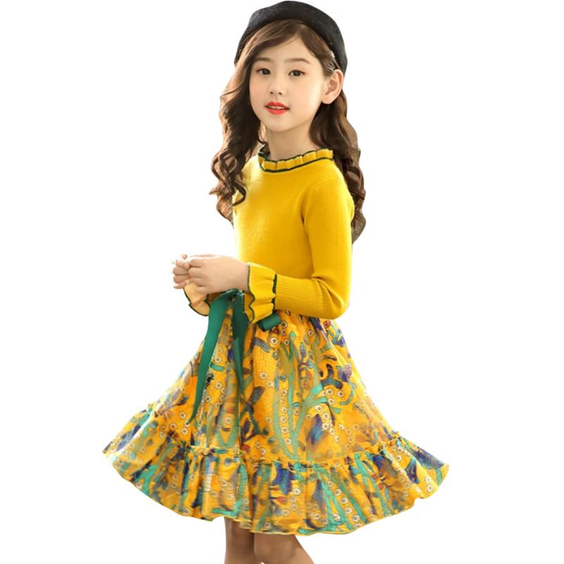 Girl's Dresses Girls Knitted Dress Floral Sweater Spring Autumn Kids Casual Style Costume 6 8 10 12 14Girl's, 0480005-2
Girl's Dresses Girls Knitted Dress Floral Sweater Spring Autumn Kids Casual Style Costume 6 8 10 12 14Girl's, 0480005-2