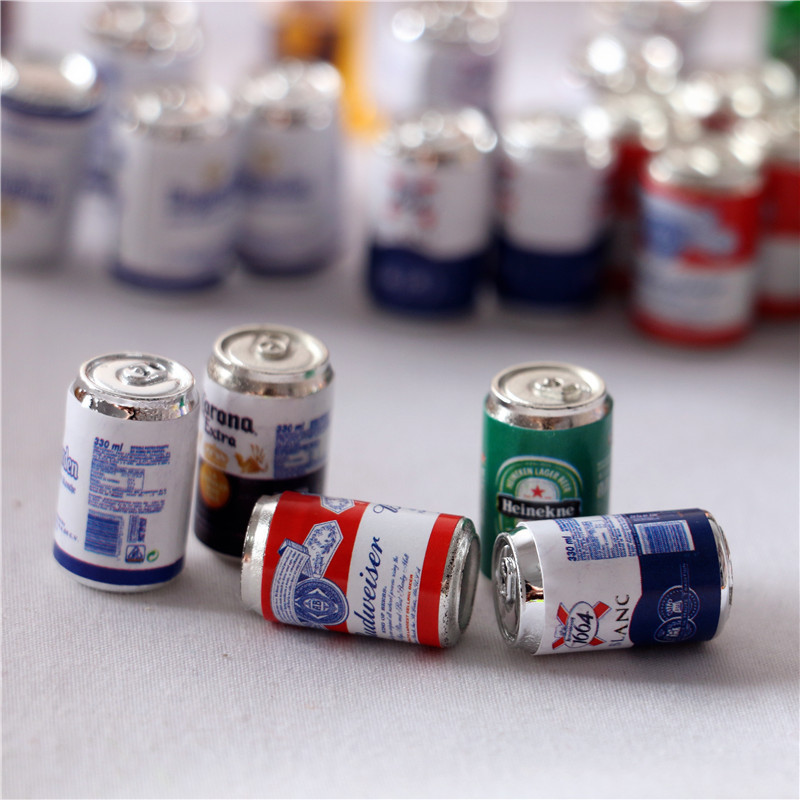 Small Simulation Beverage Bottle Cute Fridge Magnet Practical Decorative Magnetic Resin Home Decoration