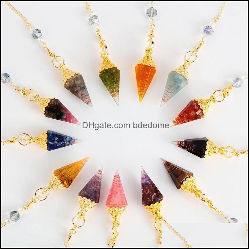 Pendant Necklaces Pendants Jewelry Natural Chip Stone Pendum Hexagonal Reiki Yoga Pyramid Resin Gold-C Dh3Ug
Pendant Necklaces Pendants Jewelry Natural Chip Stone Pendum Hexagonal Reiki Yoga Pyramid Resin Gold-C Dh3Ug