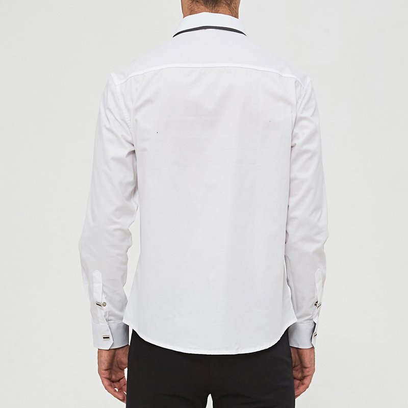 MIACAWOR Top Quality Shirt Men 100% Cotton Dress s Spring Long Sleeve Casual Wedding White s C013 220322