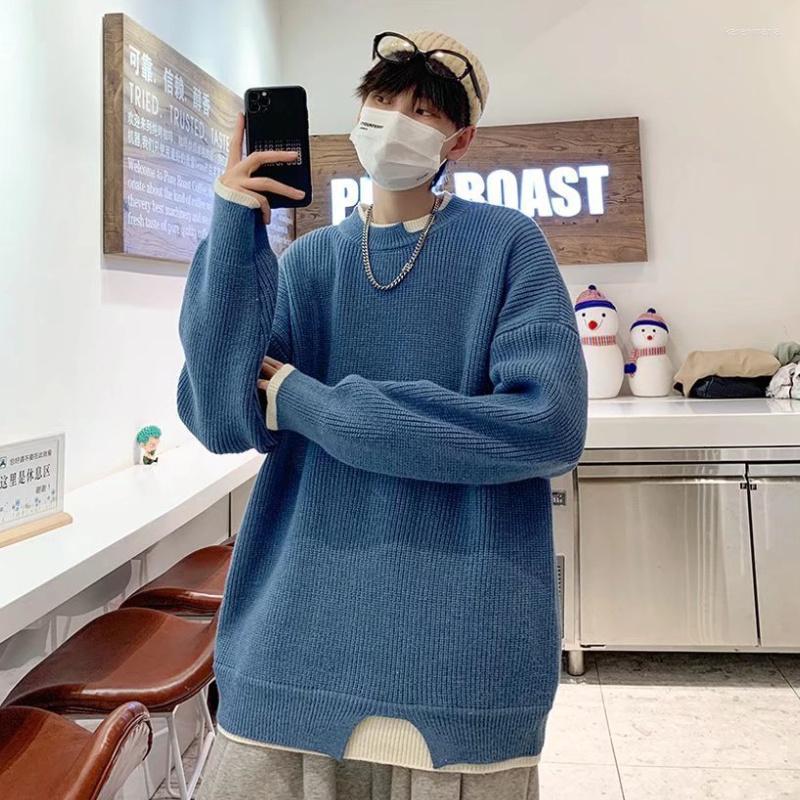 Men's Vests Man Sweater Solid Pullovers Fake Two-piece Casual O-neck Loose Long Sleeve Couple Clothing Streetwear For Winter Kare22, Black
Men's Vests Man Sweater Solid Pullovers Fake Two-piece Casual O-neck Loose Long Sleeve Couple Clothing Streetwear For Winter Kare22, Black