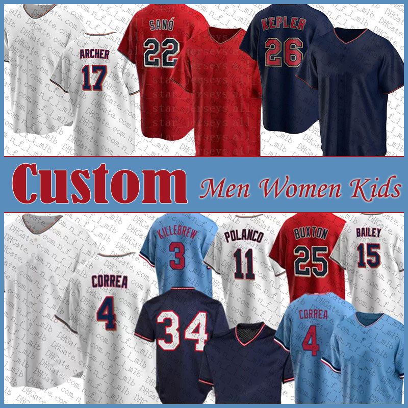 26 Max Kepler Custom Men Women Kids Minnesota Baseball Jersey Twins 4 Carlos Correa Byron Buxton Jorge Polanco Chris Archer Miguel Sano Gary Sanchez Harmon Killebrew, Shown
26 Max Kepler Custom Men Women Kids Minnesota Baseball Jersey Twins 4 Carlos Correa Byron Buxton Jorge Polanco Chris Archer Miguel Sano Gary Sanchez Harmon Killebrew, Shown