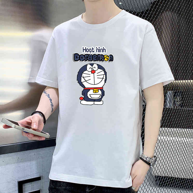 Cartoon printing brand short t-shirt versatile fashion summer half sleeve youth loose men's T-shirt, Yellow 
Cartoon printing brand short t-shirt versatile fashion summer half sleeve youth loose men's T-shirt, Yellow