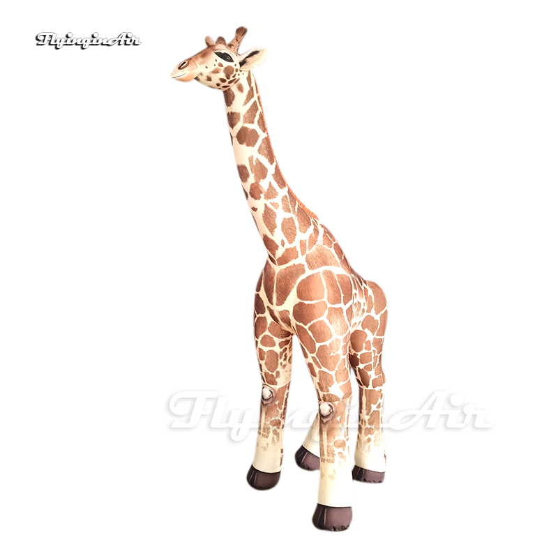 Giant Inflatable Giraffe Model Animal Mascot 3m/6m Air Blow Up Giraffe Balloon With Long Neck And Brown Patches For Parade Show