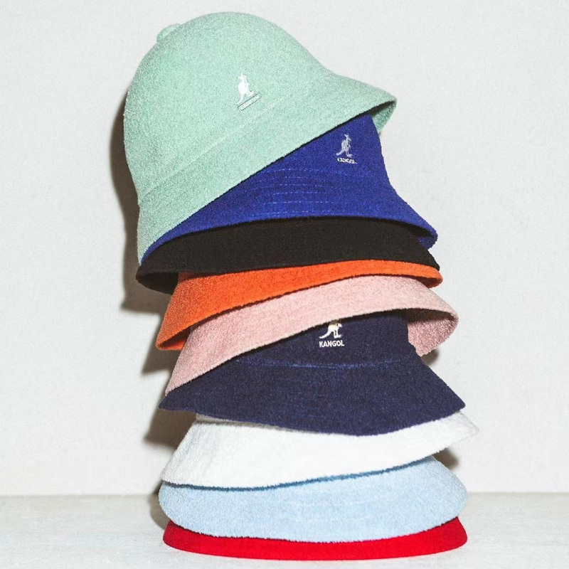 Fashion spring bucket hat knitted kangaroo fisherman classic solid color female painter wool trendy women's 220511