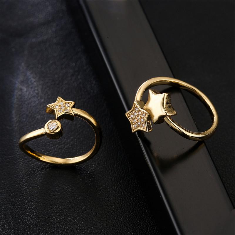 Wedding Rings Fashion Pentagram Crystal Star Ring Copper Zircon Multilayer Adjustable For Women Party Valentine's Day Jewelry GiftsWeddi
Wedding Rings Fashion Pentagram Crystal Star Ring Copper Zircon Multilayer Adjustable For Women Party Valentine's Day Jewelry GiftsWeddi