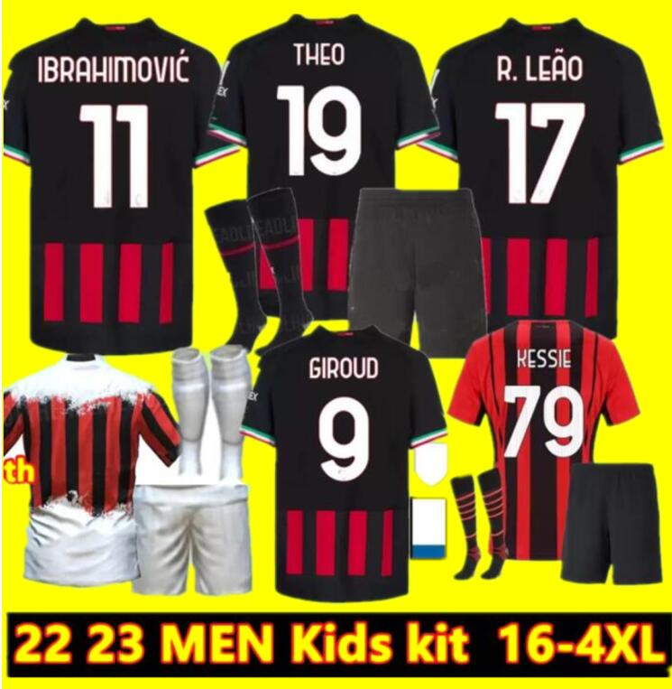 16-4XL AC fan player version soccer jersey 22 23 mila nSGIROUD interFourth Adults kids MAIGNAN IBRAHIMOVIC KESSIE shirt 2022 2023 TONALI PA, Fan version 
16-4XL AC fan player version soccer jersey 22 23 mila nSGIROUD interFourth Adults kids MAIGNAN IBRAHIMOVIC KESSIE shirt 2022 2023 TONALI PA, Fan version