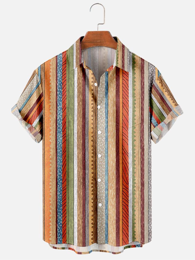 Men's Casual Shirts Cross 10 Creative Striped Elements 3D Digital Printing Trend Loose Short Sleeve Shirt Men's TopMen's, Navy blue
Men's Casual Shirts Cross 10 Creative Striped Elements 3D Digital Printing Trend Loose Short Sleeve Shirt Men's TopMen's, Navy blue