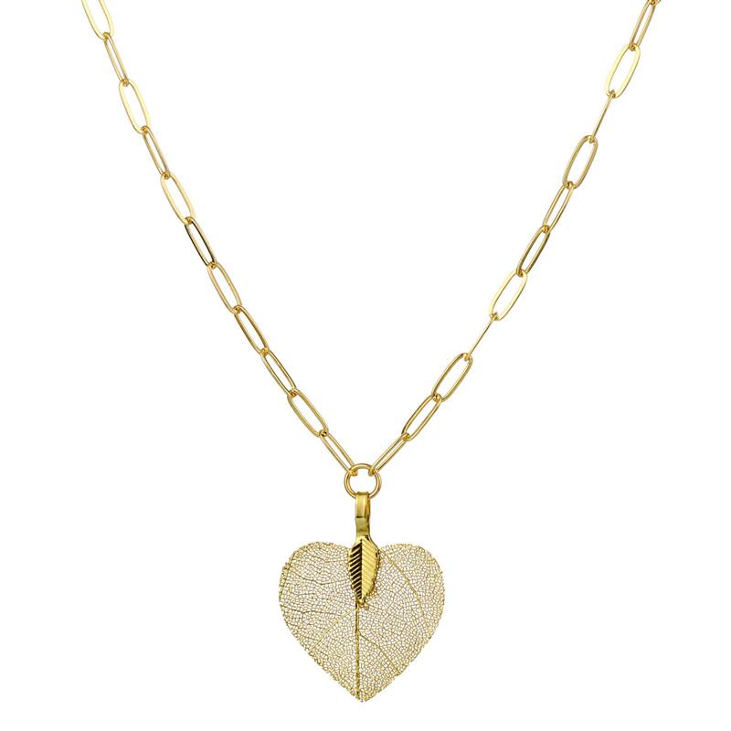 Pendant Necklaces Paperclip Necklace 18K Plated Gold Chain Heart Leaf Fashion Dainty Choker For Women Jewelry Gift
Pendant Necklaces Paperclip Necklace 18K Plated Gold Chain Heart Leaf Fashion Dainty Choker For Women Jewelry Gift