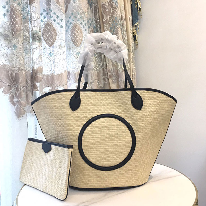 Shopping Bag Straw Tote Bags Women Weave Handbag Fashion Lafia Grass Embroidered Letters Hollowed Out Composite Purse High Quality 6A, Black
Shopping Bag Straw Tote Bags Women Weave Handbag Fashion Lafia Grass Embroidered Letters Hollowed Out Composite Purse High Quality 6A, Black