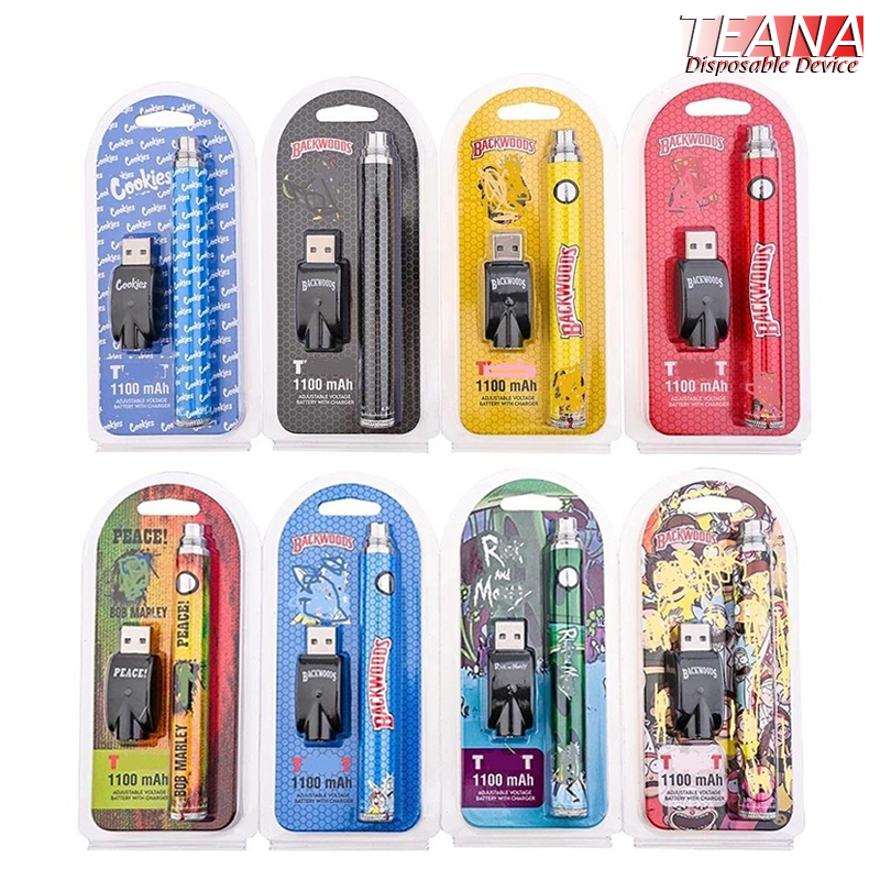 Backwoods Cookies Runtz Twist Battery USB Charger Kit Preheating Bottom Dial 1100mAh VV Adjustable Vape Pen Batteries 510 Thread for Wax Oil Cartridges, Mix colors
Backwoods Cookies Runtz Twist Battery USB Charger Kit Preheating Bottom Dial 1100mAh VV Adjustable Vape Pen Batteries 510 Thread for Wax Oil Cartridges, Mix colors