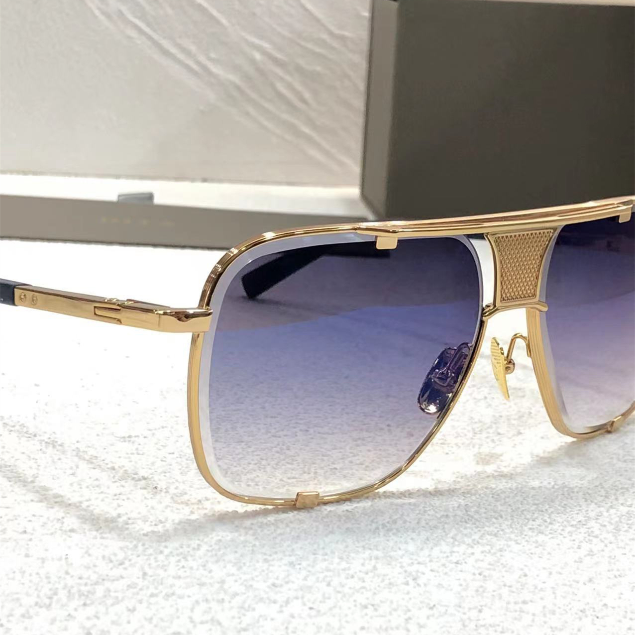A MACH FIVE TOP Original Designer Sunglasses for mens famous fashionable retro luxury brand eyeglass Fashion design womens sunglasses with box uv380 g