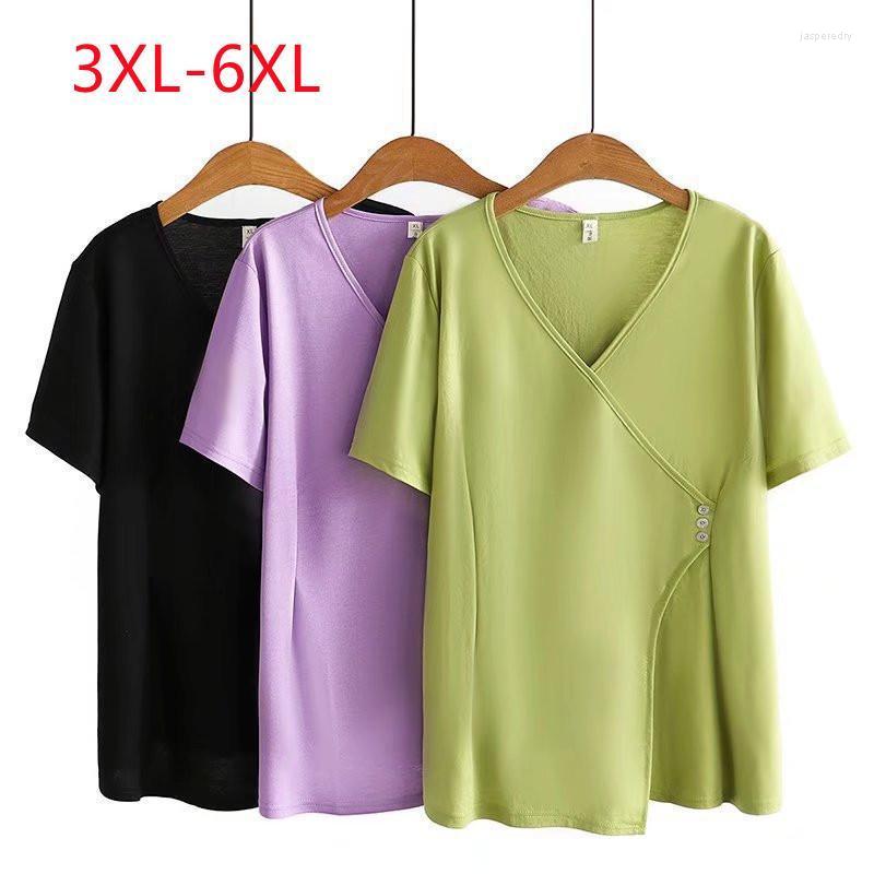 Women's Plus Size T-Shirt Large Summer Fashion Ice Silk Waist Closing V-neck Green Slim Short Sleeve Jasp22, Black
Women's Plus Size T-Shirt Large Summer Fashion Ice Silk Waist Closing V-neck Green Slim Short Sleeve Jasp22, Black