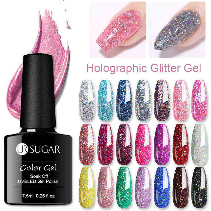 NXY Nail Gel 7 5ml Platinum Uv Polish Colorful Glitter Sequins Varnish Soak Off Led Color Diy 0328