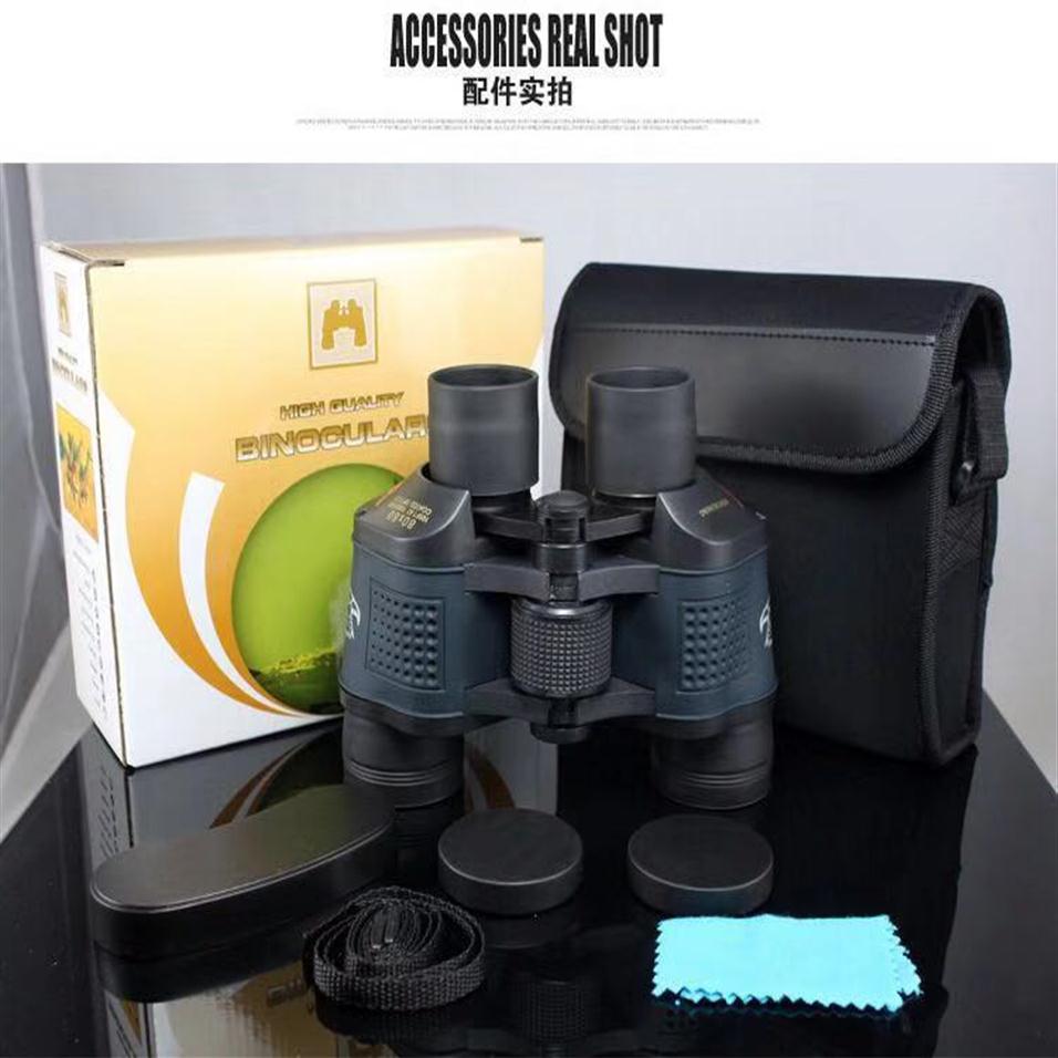 The latest models High magnification 60x60 waterproof telescope high power night vision hunting binoculars red film far mirror wit