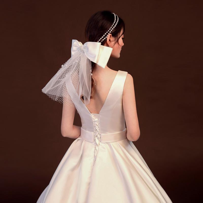 Headpieces Bride Bow Tie Headdress 2022 Hairpin Wedding Dress Small Veil Collar Certificate Sen Series Po Short Female
Headpieces Bride Bow Tie Headdress 2022 Hairpin Wedding Dress Small Veil Collar Certificate Sen Series Po Short Female