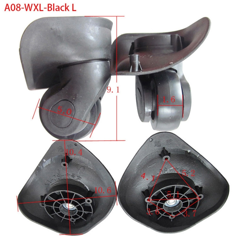 BDTHOOO Replacement Luggage Wheels for suitcases Repair Hand Spinner Caster Wheels Parts Trolley Replacement Rubber A08WXL 210302