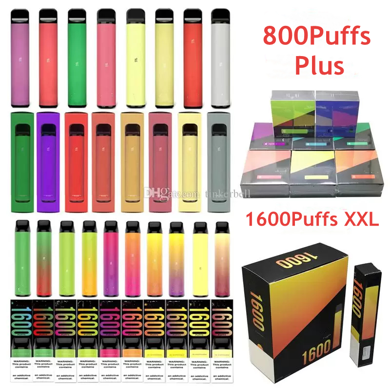 800 Puffs Plus 1600Puffs XXL Disposable Vape Pod E Cigarette VaporDevice 550 1000 mAh Battery Kit Prefilled Cartidge eCigs
800 Puffs Plus 1600Puffs XXL Disposable Vape Pod E Cigarette VaporDevice 550 1000 mAh Battery Kit Prefilled Cartidge eCigs