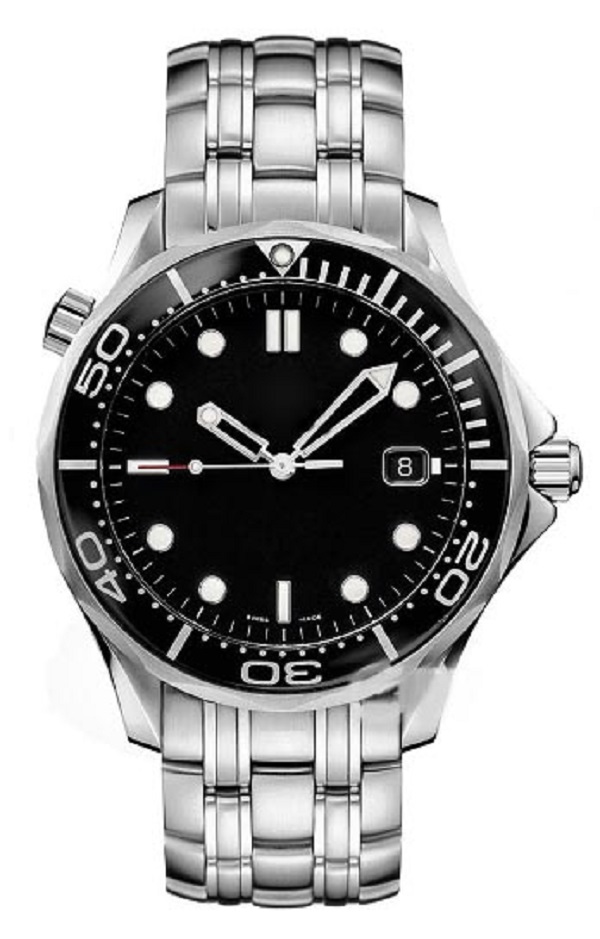007 Black dial Limited Edition men's watch professional timer, stainless steel automatic watch 43mm.
007 Black dial Limited Edition men's watch professional timer, stainless steel automatic watch 43mm.