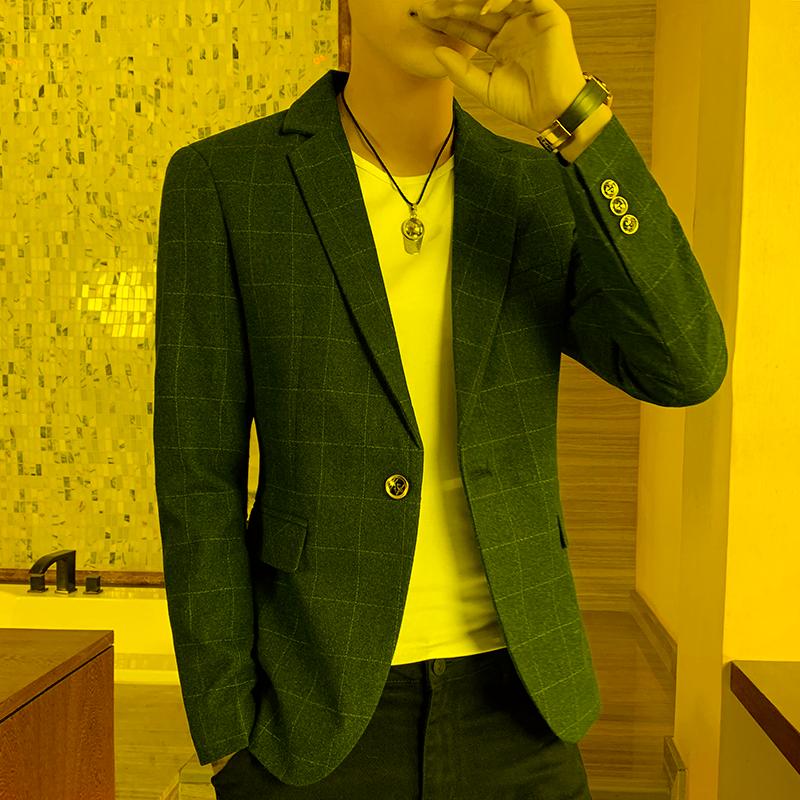 Men's Suits & Blazers Spring And Autumn Plaid Suit Men's Trendy Slim Jacket Casual Single Korean Style Handsome SmalMen's, Black
Men's Suits & Blazers Spring And Autumn Plaid Suit Men's Trendy Slim Jacket Casual Single Korean Style Handsome SmalMen's, Black