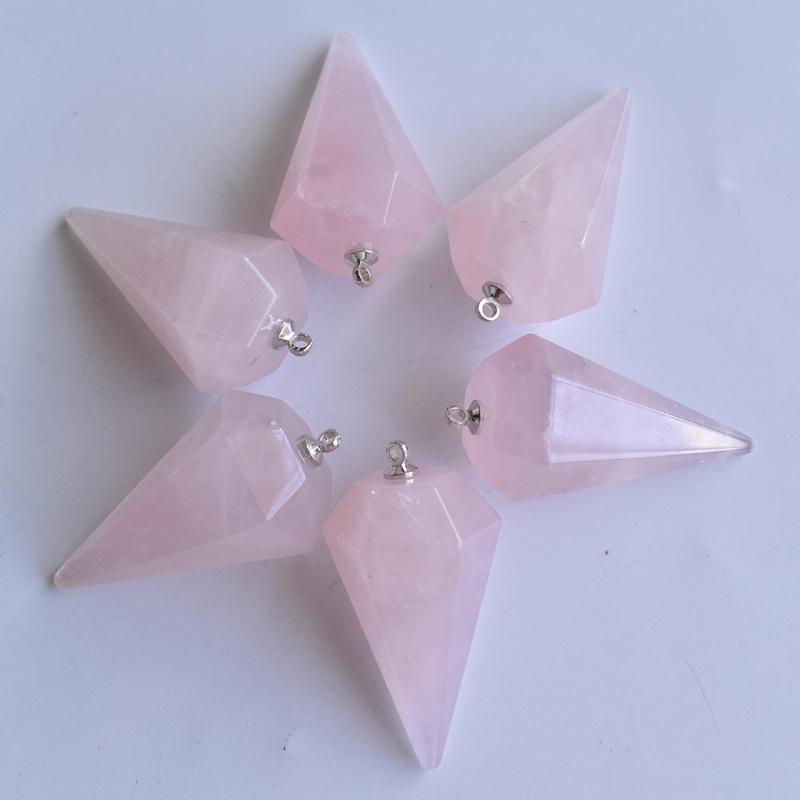Pendant Necklaces Wholesale 6pcs/lot 2022 Fashion Natural Pink Stone Pyramid Shape Pendants 18x36mm For Necklace Jewelry Making
Pendant Necklaces Wholesale 6pcs/lot 2022 Fashion Natural Pink Stone Pyramid Shape Pendants 18x36mm For Necklace Jewelry Making