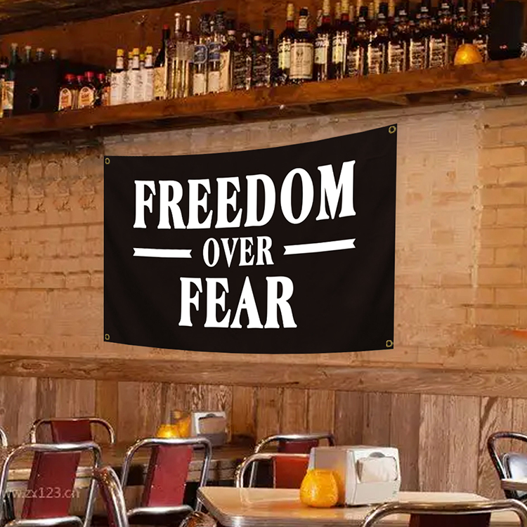Freedom Over Fear Flag 3x5 Ft With Brass Grommets For College Dorm Frat Man Cave Party Decoration
Freedom Over Fear Flag 3x5 Ft With Brass Grommets For College Dorm Frat Man Cave Party Decoration
