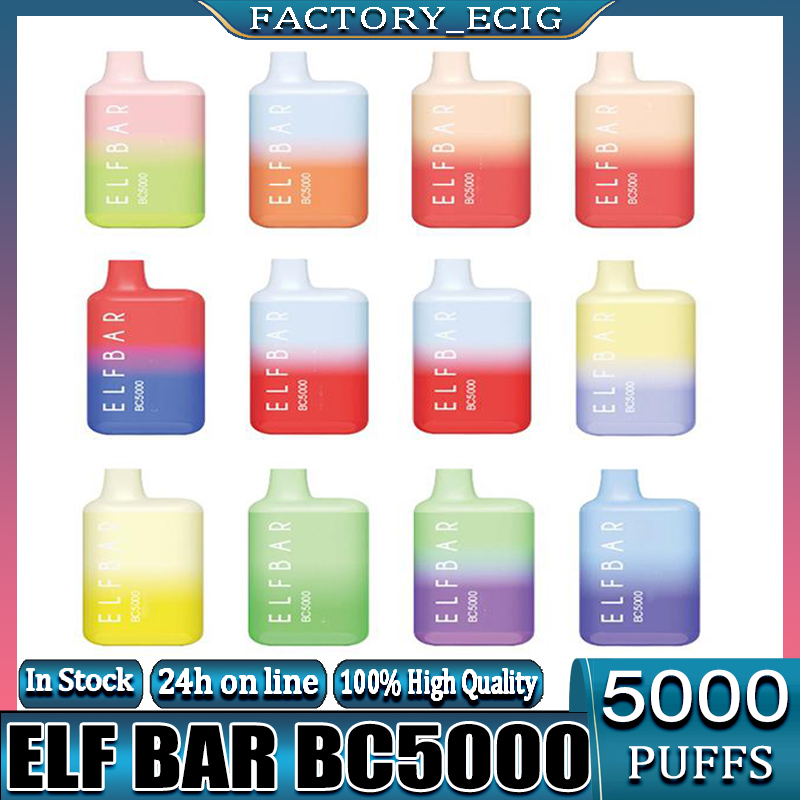 Elf Bar BC5000 Disposable E cigarettes 5000 Puffs Vape Pen 22 Colors 13ml Dual Mesh Coil Cartridge Pre-Filled Pods 650mAh Rechargeable Battery
Elf Bar BC5000 Disposable E cigarettes 5000 Puffs Vape Pen 22 Colors 13ml Dual Mesh Coil Cartridge Pre-Filled Pods 650mAh Rechargeable Battery