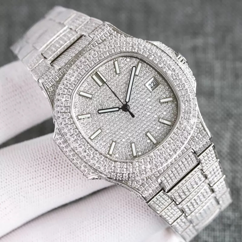 Limited Full Diamond Men's Watch Automatic Mechanical Watch 40mm Stainless Steel Strap Sapphire Life Waterproof Design Watch
Limited Full Diamond Men's Watch Automatic Mechanical Watch 40mm Stainless Steel Strap Sapphire Life Waterproof Design Watch