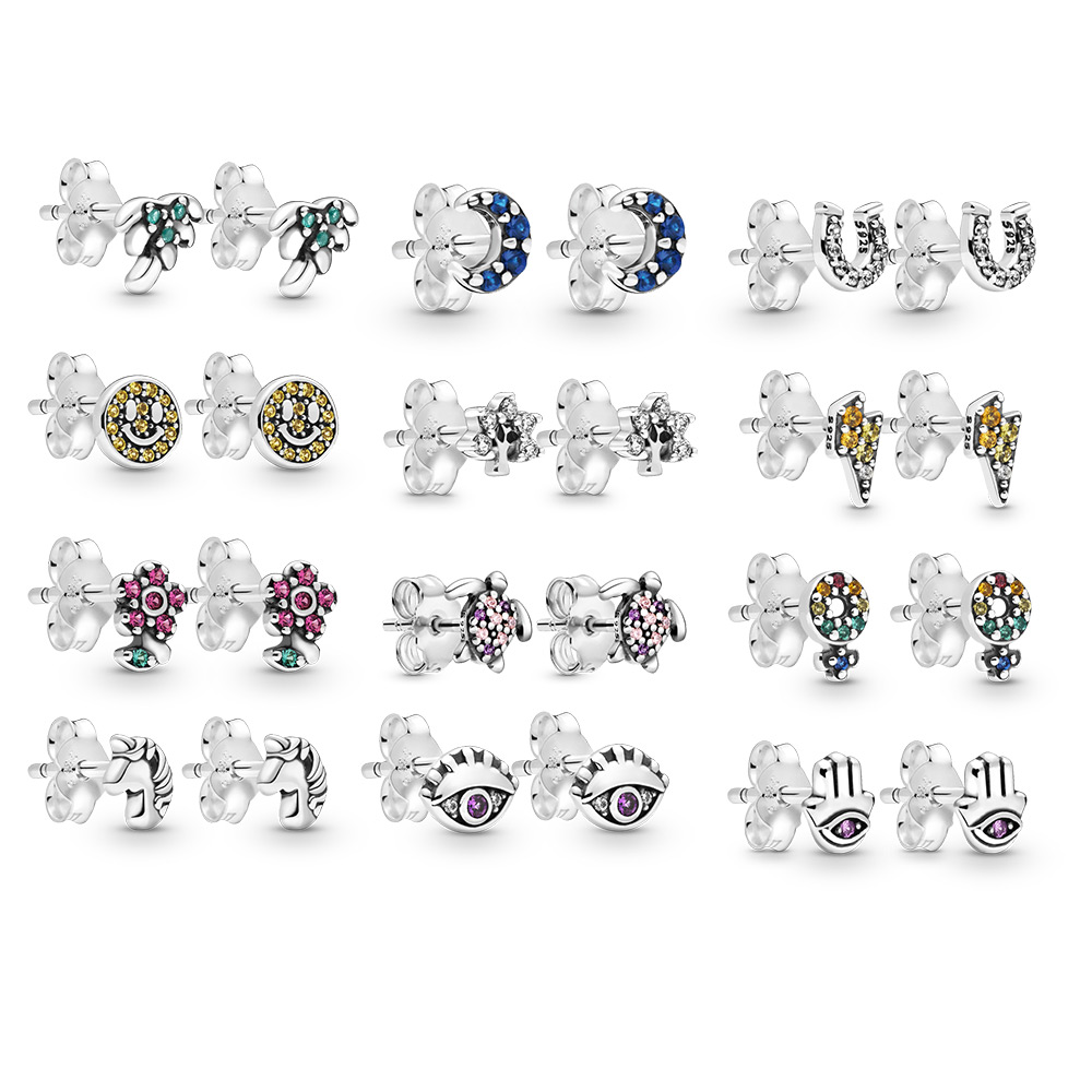 New 925 Sterling Silver Beautiful And Charming Pumpkin Car Earrings Suitable For Women As Gifts