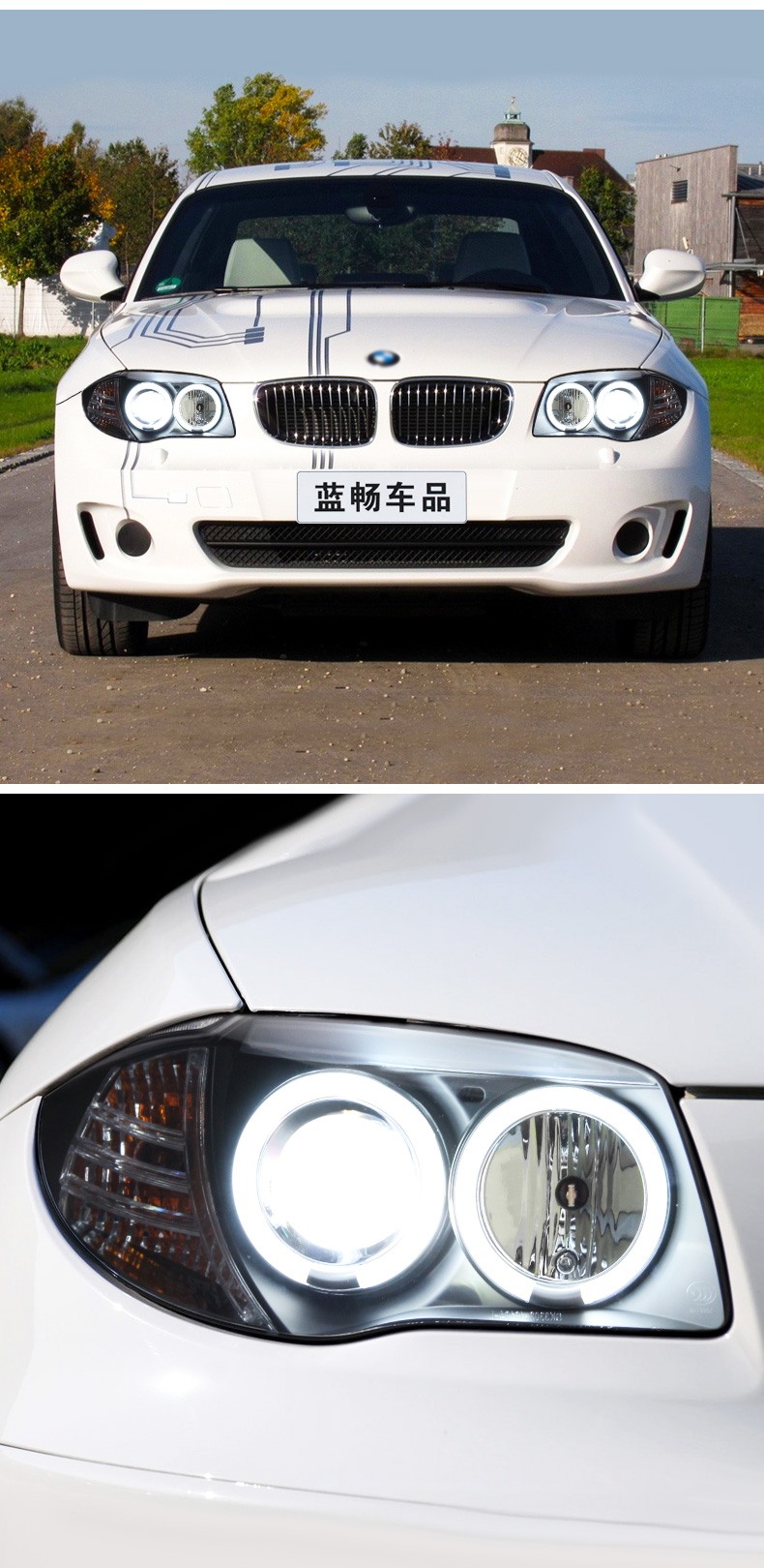 Headlight LED For E81 E87 120i 118i 130i 2003-2011 Car Headlights DRL Xenon Bulb Turn Signal High Beam Daytime Light