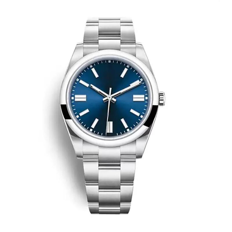 Wristwatches Luxury Mens Watch 40mm Automatic Mechanical Movement Blue Dial Oyster Sapphire Crystal Stainless Steel Male
Wristwatches Luxury Mens Watch 40mm Automatic Mechanical Movement Blue Dial Oyster Sapphire Crystal Stainless Steel Male