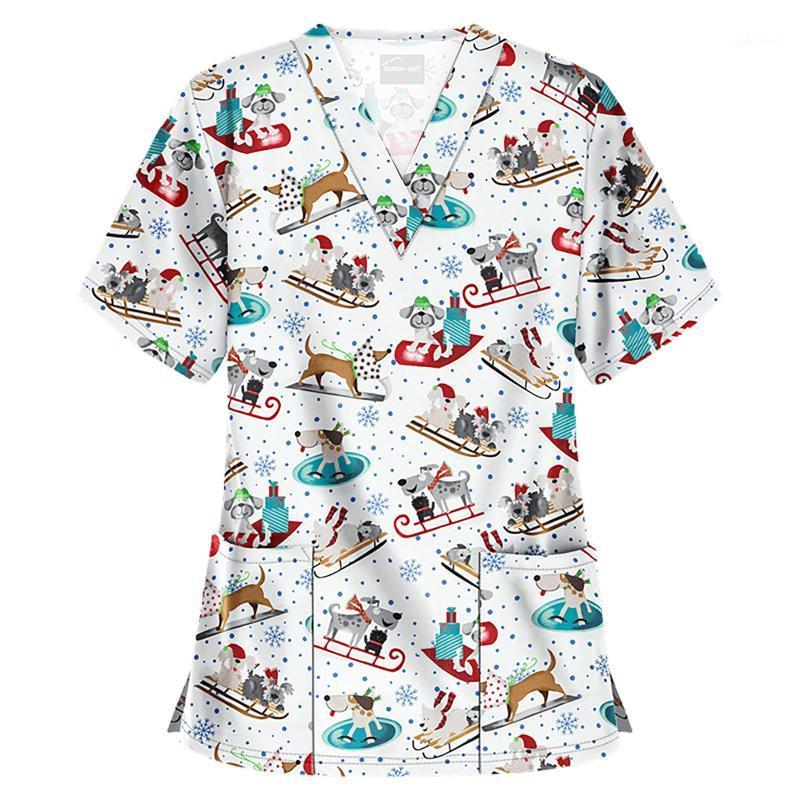 Women' T-Shirt Women Short Sleeve V-neck Tops Working Uniform Christmas Thanksgiving Uniforms Sleeved Pet Scrubs 2022 Clothing
Women' T-Shirt Women Short Sleeve V-neck Tops Working Uniform Christmas Thanksgiving Uniforms Sleeved Pet Scrubs 2022 Clothing