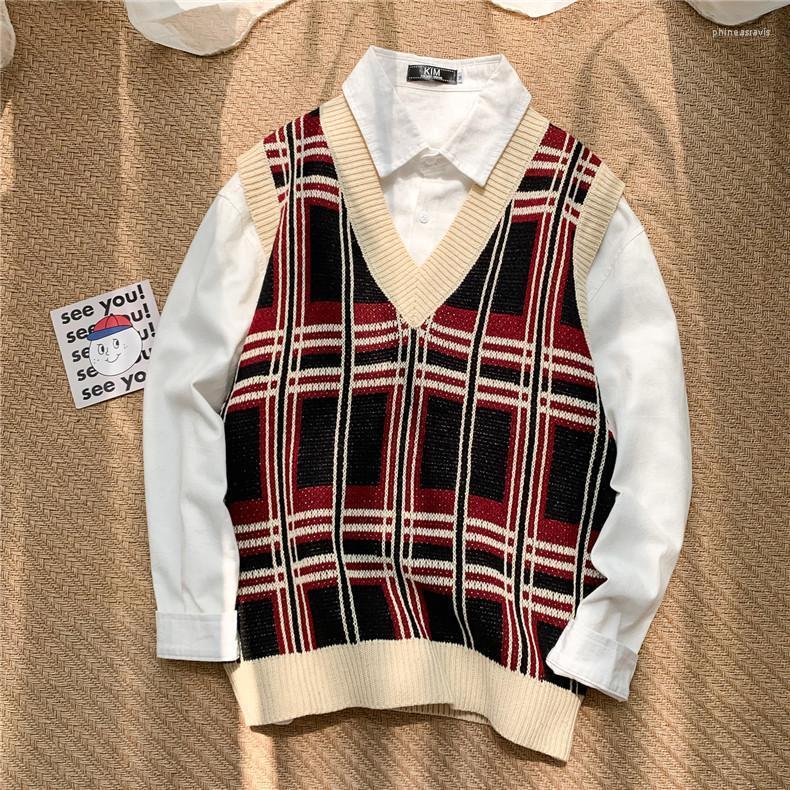 Men's Vests Sweaters Vest Male Spring Autumn V-Neck Pullover Casual Student Loose Korean Erkek Kak Knitted Sweater Phin22, Black
Men's Vests Sweaters Vest Male Spring Autumn V-Neck Pullover Casual Student Loose Korean Erkek Kak Knitted Sweater Phin22, Black