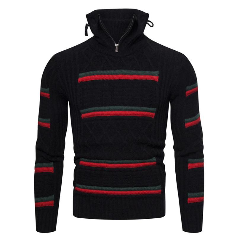 Men' Sweaters Men Turtleneck Cotton Pullover Autumn Winter Warm Thick Patchwork Fashion Long Sleeve Clothes Knitted Casual Hombre SweaterMe, Black
Men' Sweaters Men Turtleneck Cotton Pullover Autumn Winter Warm Thick Patchwork Fashion Long Sleeve Clothes Knitted Casual Hombre SweaterMe, Black