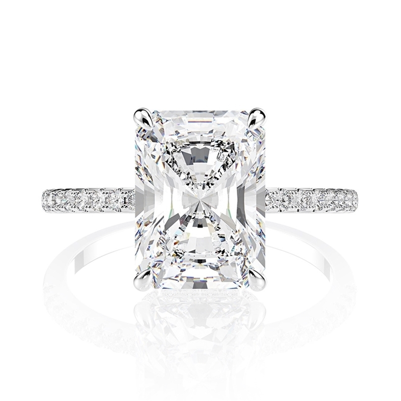 Design Rectangular D Color Created Luxury Wedding 925 Sterling Silver Jewelry Wholesale 220728
Design Rectangular D Color Created Luxury Wedding 925 Sterling Silver Jewelry Wholesale 220728
