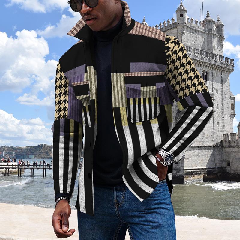 Men's Jackets Spring And Autumn 3d Personality Stripe Trend Men's Women's Sports Digital Printing Lapel Long-sleeved Fashion JacketM, Ttb40-828
Men's Jackets Spring And Autumn 3d Personality Stripe Trend Men's Women's Sports Digital Printing Lapel Long-sleeved Fashion JacketM, Ttb40-828