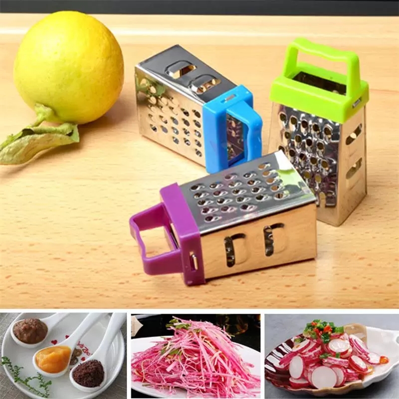 Mini 4 Sides Useful Multifunction Handheld Grater Slicer Fruit Vegetable Kitchen Tools Gadget Cuisine Kitchen Stuff Food Cutter
Mini 4 Sides Useful Multifunction Handheld Grater Slicer Fruit Vegetable Kitchen Tools Gadget Cuisine Kitchen Stuff Food Cutter